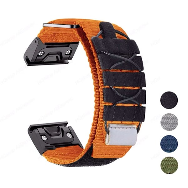 Nylon Loop Rem Armbånd GRÅT FOR GARMIN 26MM FOR grå grey For Garmin 26mm-For Garmin 26mm
