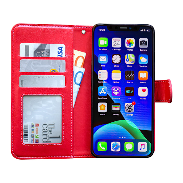 iPhone 11 Pro Max - Nahkainen Kotelo / Suoja Rosa