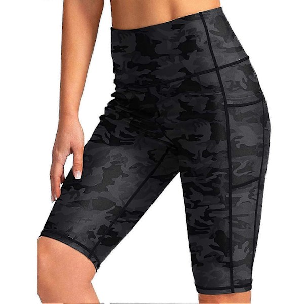 Dykker-shorts til kvinder, reduceret gnidning, lette, bløde, hudvenlige, våddragt-shorts til surfing - Perfekt Black Camouflage Black Camouflage 3XL