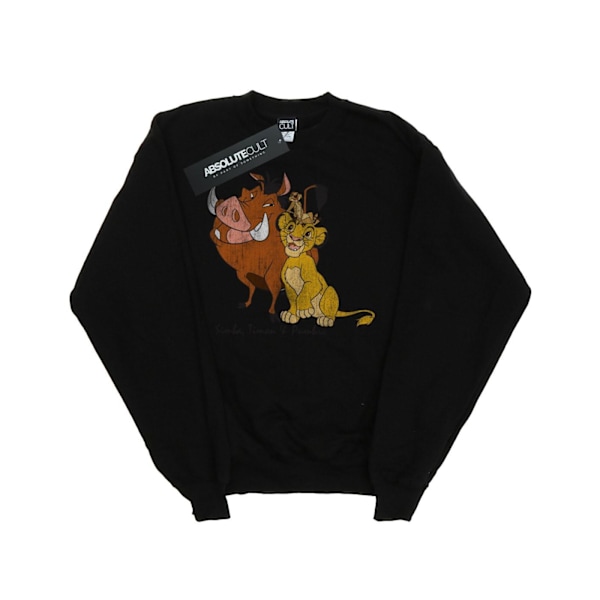 Leijonakuninkaan Poikien Klassinen Simba Timon & Pumba Huppareita 9-11 Musta Black 9-11 Years