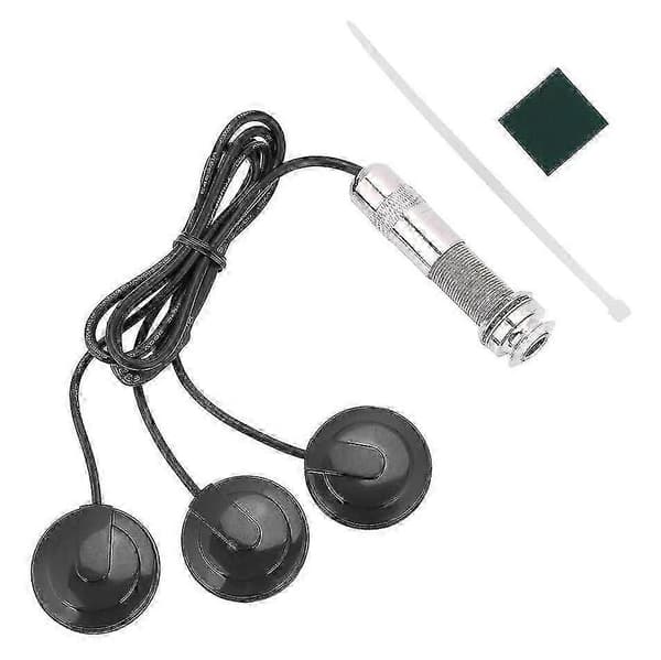 Gitarrpickup 3x Piezo Pickup Transducer Kompatibel med Akustisk Gitarr Ukulele Mandolin Instrument