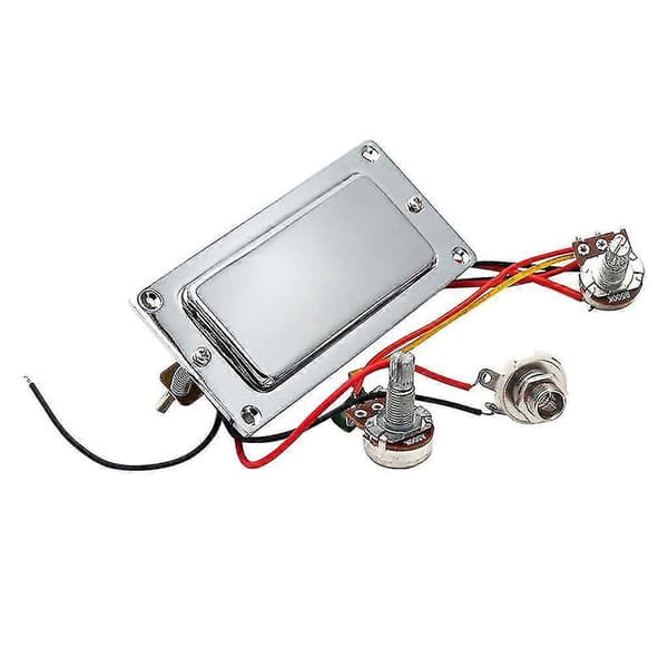 Elektrisk Gitarr Förmonterad Humbucker Dubbelspole Gitarr Pickup Kablage Kit Med 500k Potentiometer Volym Ton Potentiometrar