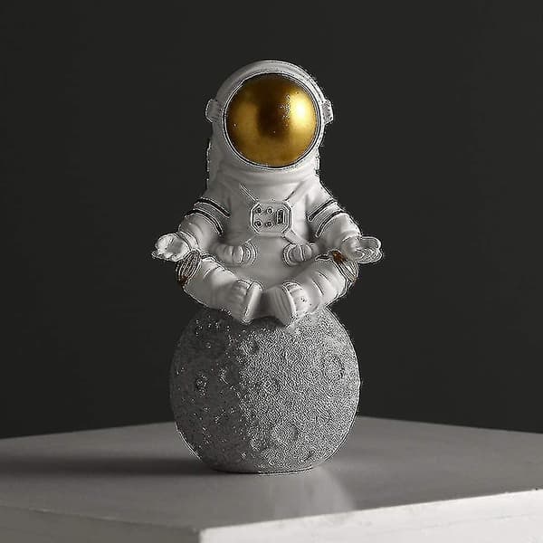 Astronautfigur Skulptur Rommann Statue Skrivebordstilbehør Barn Gutter (hs)