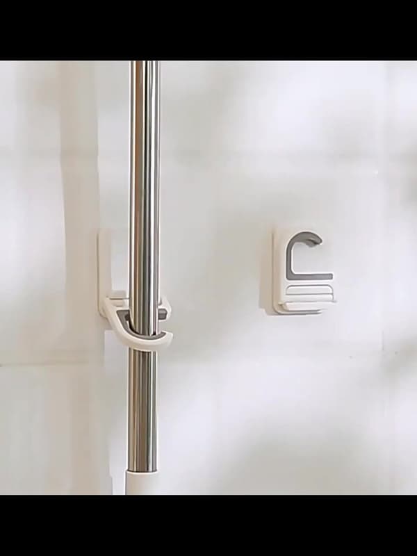 Kostophængningssystem - 4 stk. - Kostholder - Kostholdersystem - Moppeholder - Ingen boring