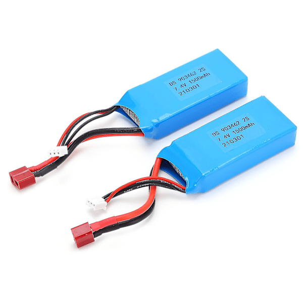 T-stik Model 7.4V 1500mAh 15C Lithiumbatteri til RC Bil Båd Fly