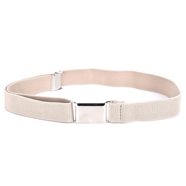 Barn Ensfarget Unisex Canvas Belter Gutter Jenter Elastisk Khaki