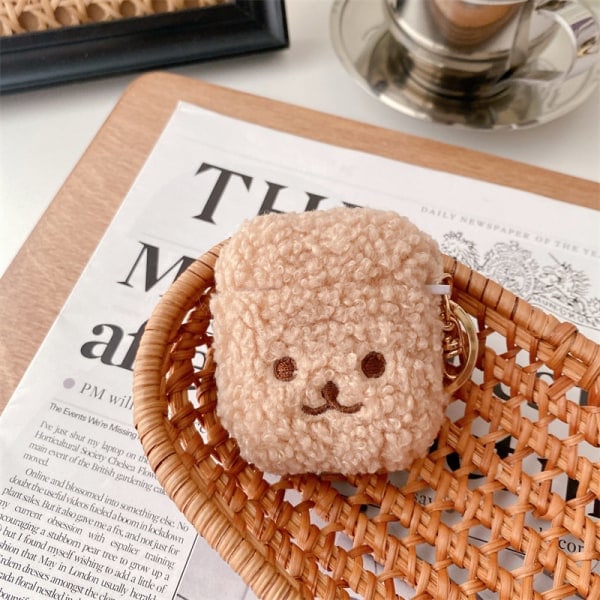 Plushfodral för Airpods 1 2 med nyckelring