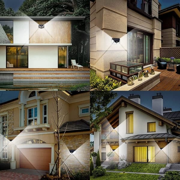 Outdoor Solar Lights, 100LED/3-Mode 270° Light Angle Motion Sensor Security Light, IP65 Waterproof Wall Lamp, Power, Light,