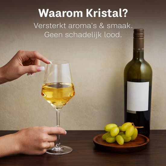 BarDeluxe Vitvinsglas set om 4, handblåst blyfritt kristallglas 420 ml, diskmaskinssäkra, elegant presentförpackning för bar, middag och Chardonnay
