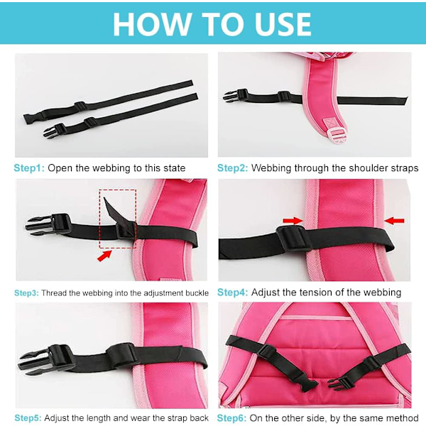 Chest Strap for Backpack, Adjustable Sternum Strap Heavy Duty, Backpack