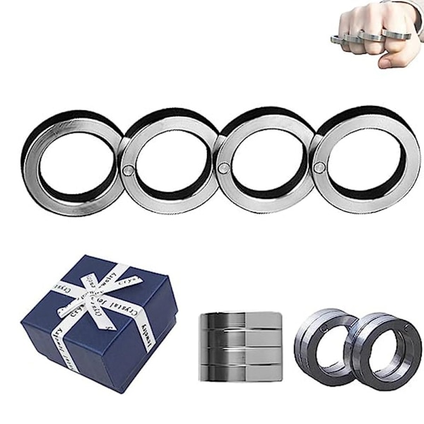 2/4 KPL Vikring Nelisormilukko Sormus 2 KPL 2 KPL 2PCS 2PCS
