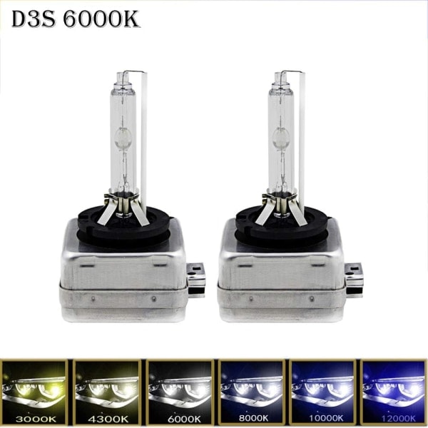 2-pack HID Xenon-lampor för D3S-lampor - Bilstrålkastare, 12V, 35W (6000K)