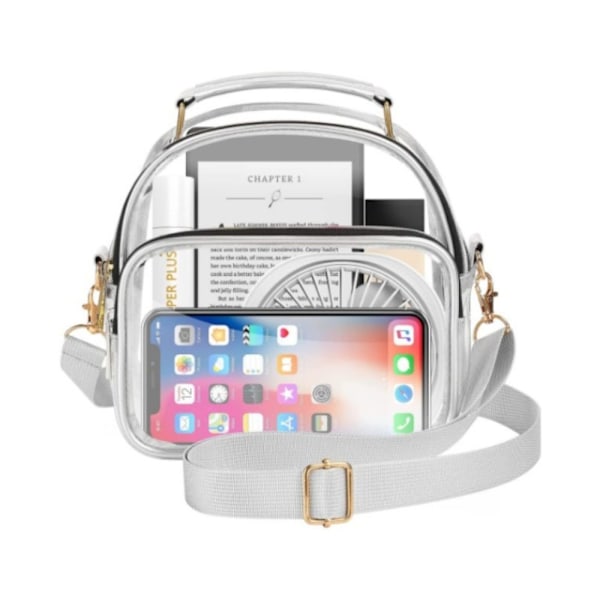 Klar taske Transparent taske SØLV Silver