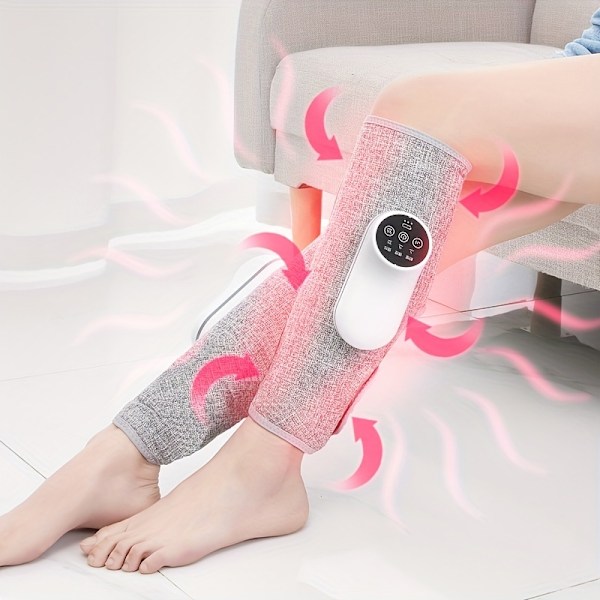 Benmassageinstrument, Fullt Automatisk Lufttrycksmassage, Värmekompress, Knådning, Lindrar Vaden Muskelsmärta, Åderbråck, Ben Skönhetsinstrument
