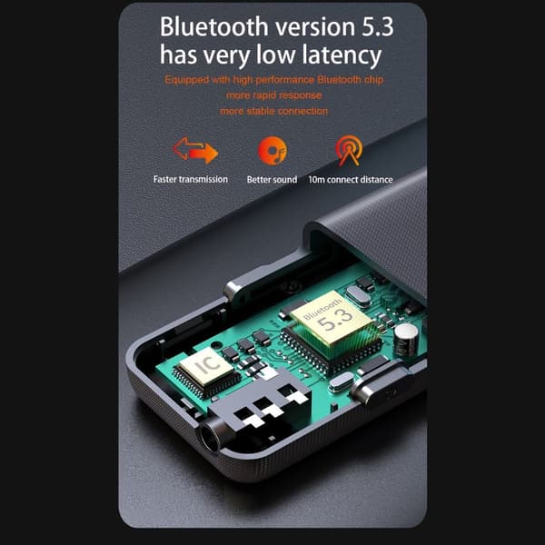 Bluetooth 5.0 -vastaanotin langaton äänen sovitin Handsfree