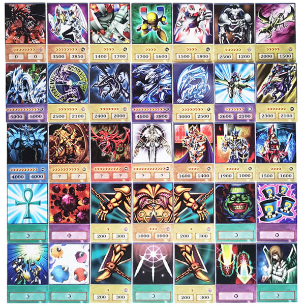 100 st Yu-Gi-Oh Anime-stilkort Magiker Obelisk DM Klassisk P 100 st En storlek 100 st 100Pcs One Size