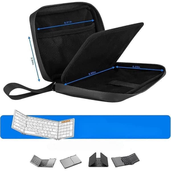 Keyboard Case Accessory Protective Cover with Internal Mesh Pocket Storage Pouch