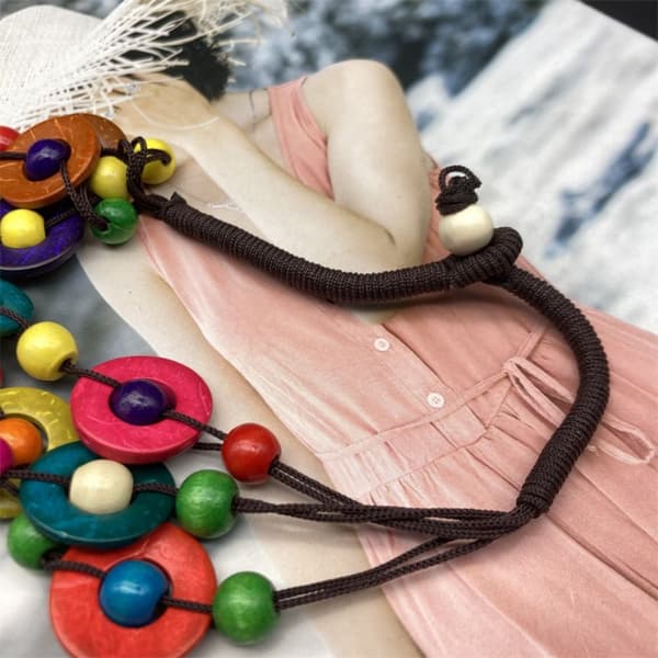 Trä Halsband Hänge Halsband 2 2 2 2