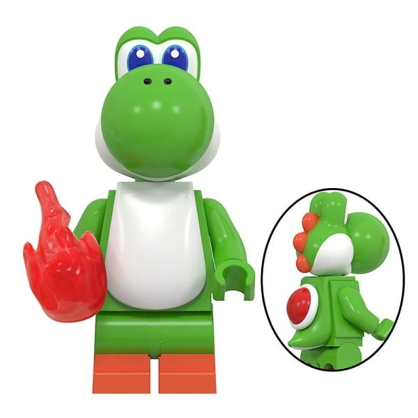 8-pack Super Mario minifigurbyggstenar leksaksfigurer
