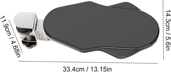 Albuestøtte for skrivebord, Justerbar støtte for databord Basic model