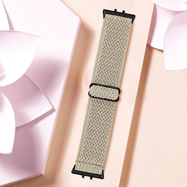 Vævet Armbånd i Elastisk Materiale til Samsung Galaxy Fit3 SM-R390, Sort Kobling Style J