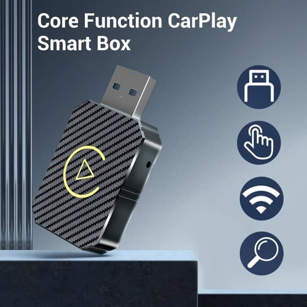 Langaton CarPlay-sovitin 2025, CarPlay & Android Auto, Plug-and-Play_OF