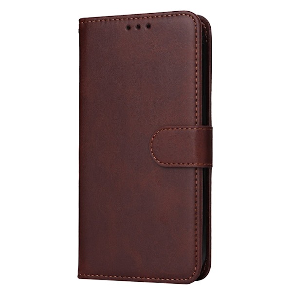 SKALO Samsung A55 5G PU-Läder Plånboksfodral - Flera färger Brown Brun