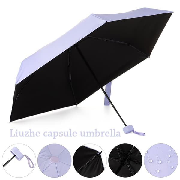 Foldbar Ultralet Mini Paraply ROSA pink