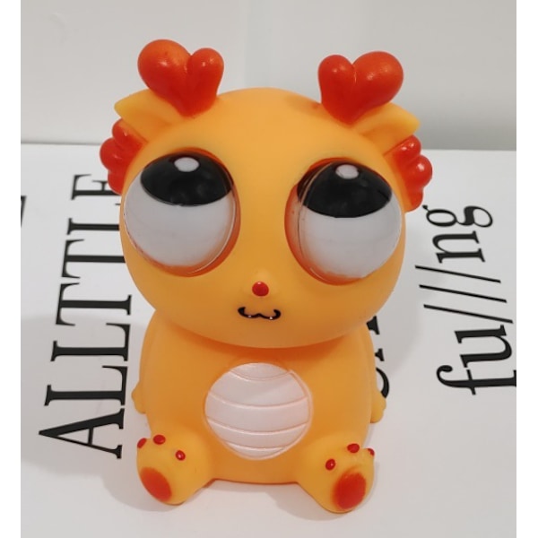 Stressboll Ögon Pop Up Drake Rolig Ögonboll Exploderande Leksak Pop Up Ögon Leksak, Perfekt Present för Alla Tillfällen orange