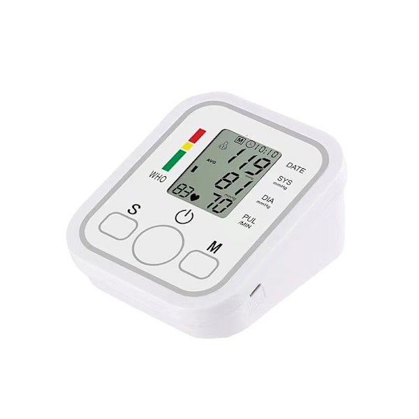 Blodtrykksmåler for overarm Automatisk Hvit