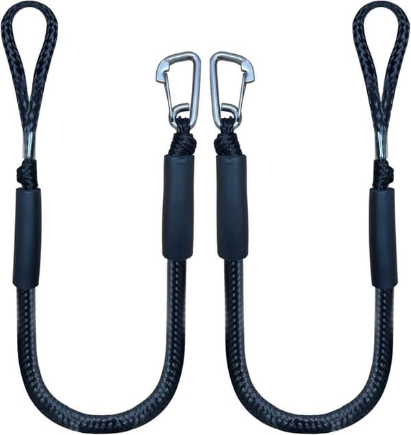 st - Båt rep - Förtöjningsrep för båtar - Stretch - Båt Bungee Dock Line med krok rep