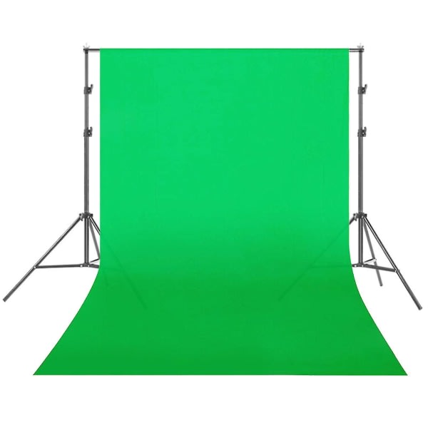 Fotostudio Bakgrund Grön Vit Svart Skärm Chromakey 1,6 m bred bakgrund Grön 1 6 2 M