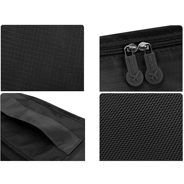 Resväskeorganisatör - 6 delar - Reseväskor Svart Black Svart
