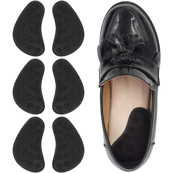 3 Par (Sort) Supination & Overpronation Korrigerende Skosåler, ZQKLA