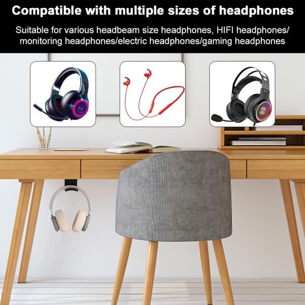 2 stk. hovedtelefonstativ - Headsetholder - Krog - Hovedtelefonstativ - Headsetholder
