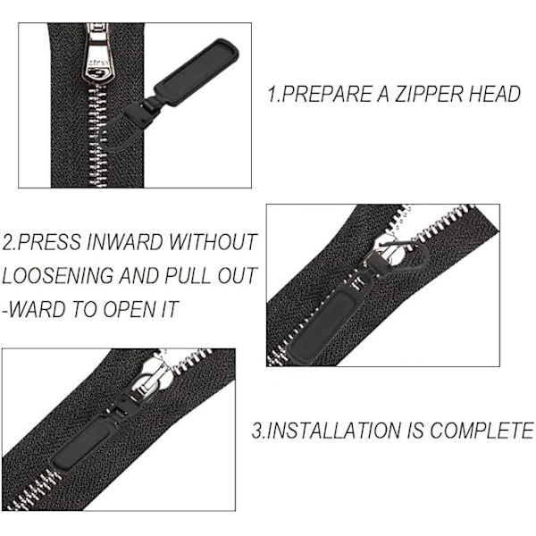 4 st Reparationsdragkedjeavdragare, Dragkedjeavdragare