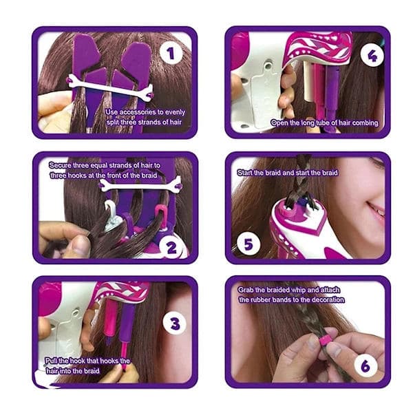 Automatisk hårflettemaskine til piger, DIY hårflettemaskine Twist Kn