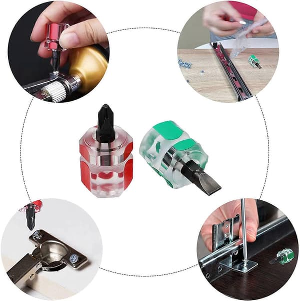 6-Piece Small Screwdriver Set, Multifunctional Phillips Screwdriver and Flat Screwdriver, Carpenter Tools
