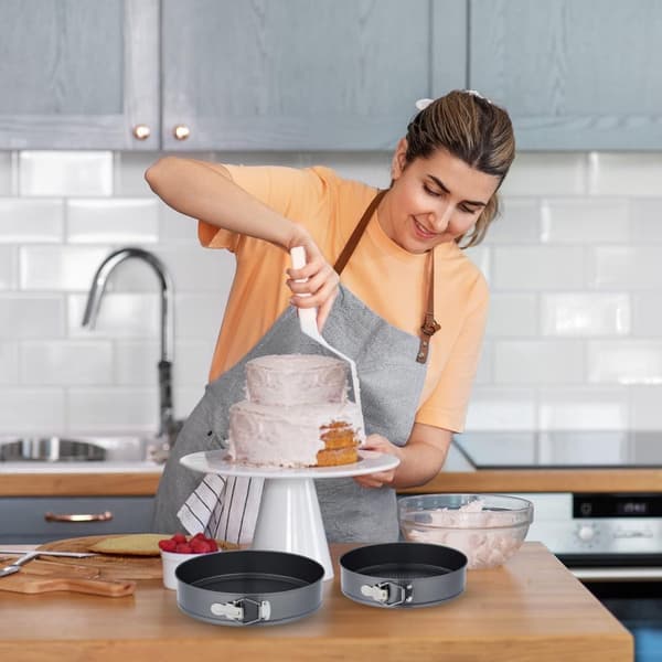 3-delt rundt springformssæt - Rund bageform - Kageform - Non-stick bageform