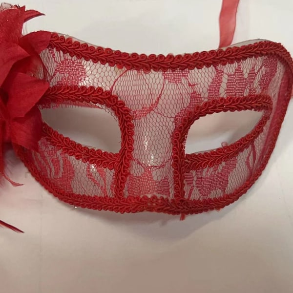 Juhlanaamio Halloween-naamio PUNAINEN Red