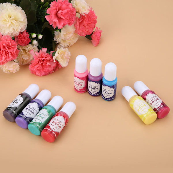 Färger 10g Epoxy UV-härdande Hartsfärg Pigment DIY Konst Hantverk (#B)