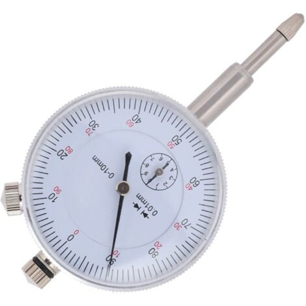 0-10 mm Dial Indicator, High-Precision Aluminum Housing, Mechanical Pointer, Inner Diameter, Depth Gauge