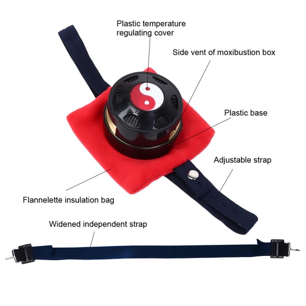 Ren Kobber Moxibustion Boks Varm Moxibustion Terapi Boks med deksel