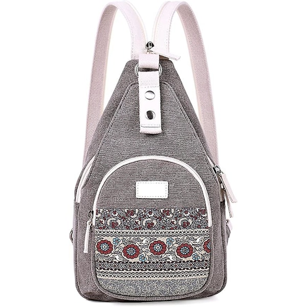 Mini damväskor Sling bröstväska Canvas ryggsäck