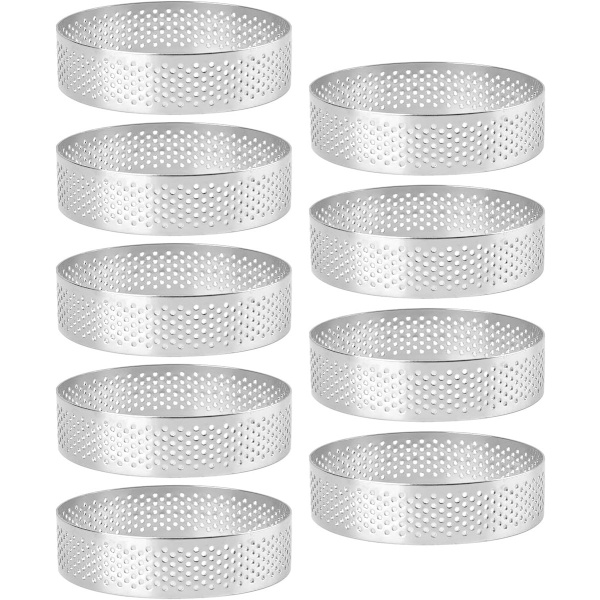 Kakeform, terteform, mousseform, rustfritt stål, 8 cm, til baking, 150 deler