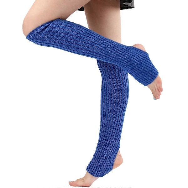 Ballet Benvarmere Ribstrikkede Benvarmere til Kvinder Piger Blue