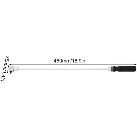 48 cm Carburetor Adjustment Tool - 90° Angled Head - Compatible with ATVs, UTVs, and Snowmobiles - Precise Air/Fuel Mixture Adjustment