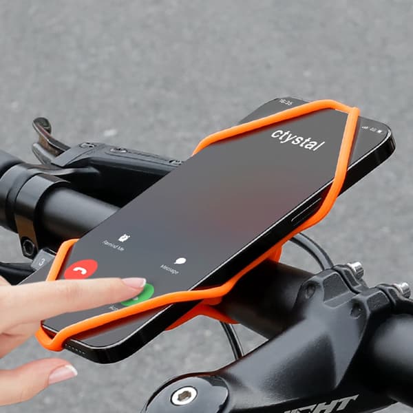 Pyöräpuhelinpidike GPS-klipsi MUSTA Black