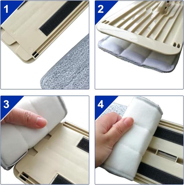 Moppepute Refill - 10 Stykker - Moppe Refill - Mopper - Våt og Tørr for Husrengjøring - Viskosemopp