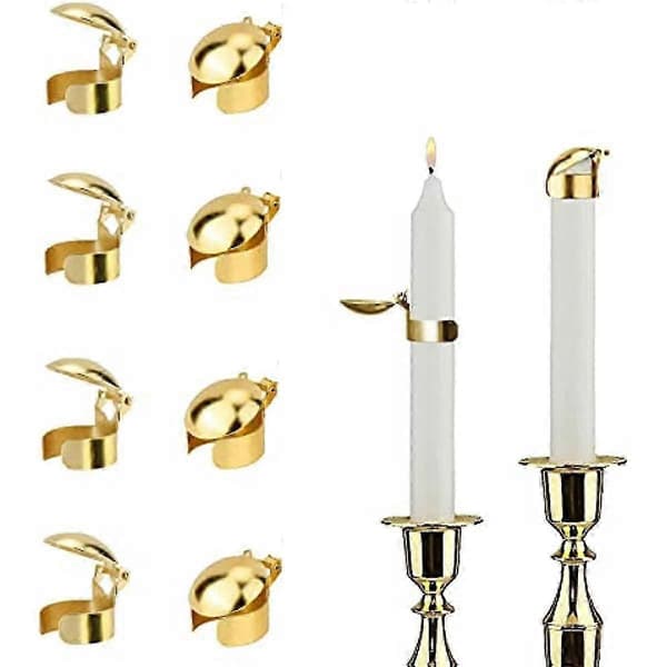 8 Pcs Black Candle Snuffers Automatic Flame Extinguishers for Safe Candle Fire Extinguishing Wick Snuffer 8 pcs